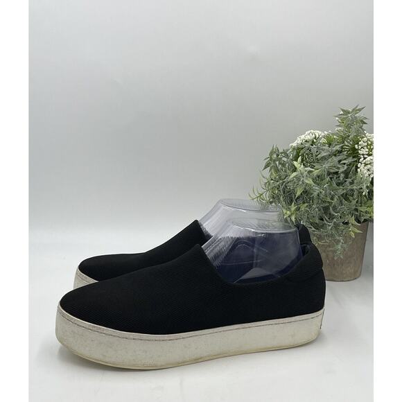 Opening Ceremony Black Platform Canvas Slip on Rubber Sole Sneakers Sz 40/9.5 - Picture 11 of 16